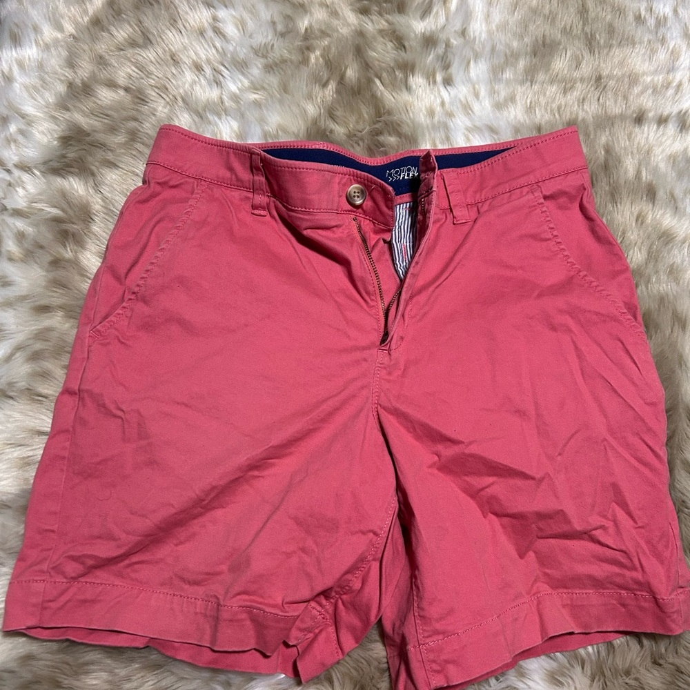 Crown & Ivy Pink Flat Front Men's Shorts